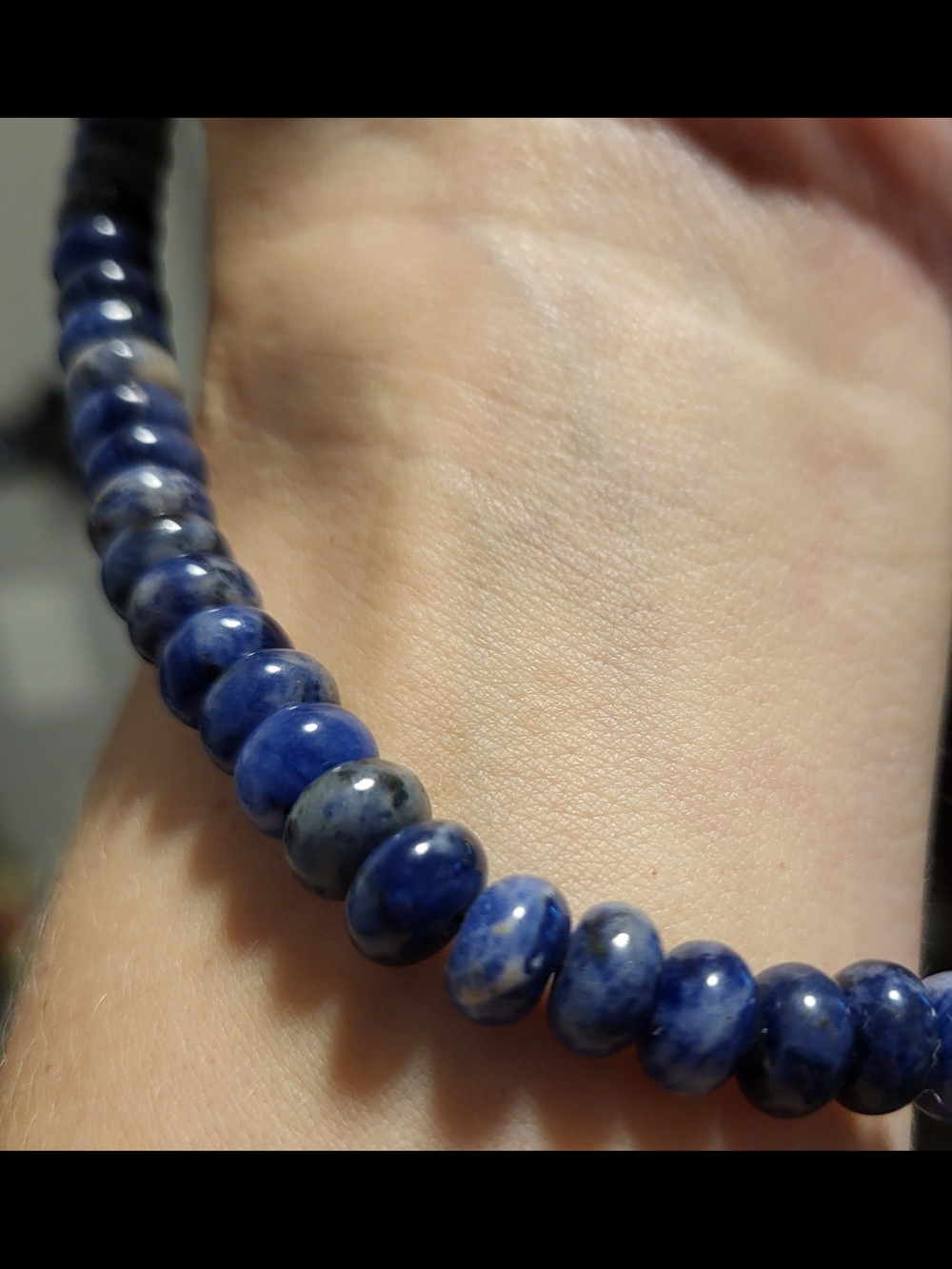 Blue Sodalite Beaded Necklace- Women Jewelry